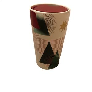 Starbucks Ceramic Christmas Travel Mug with Lid